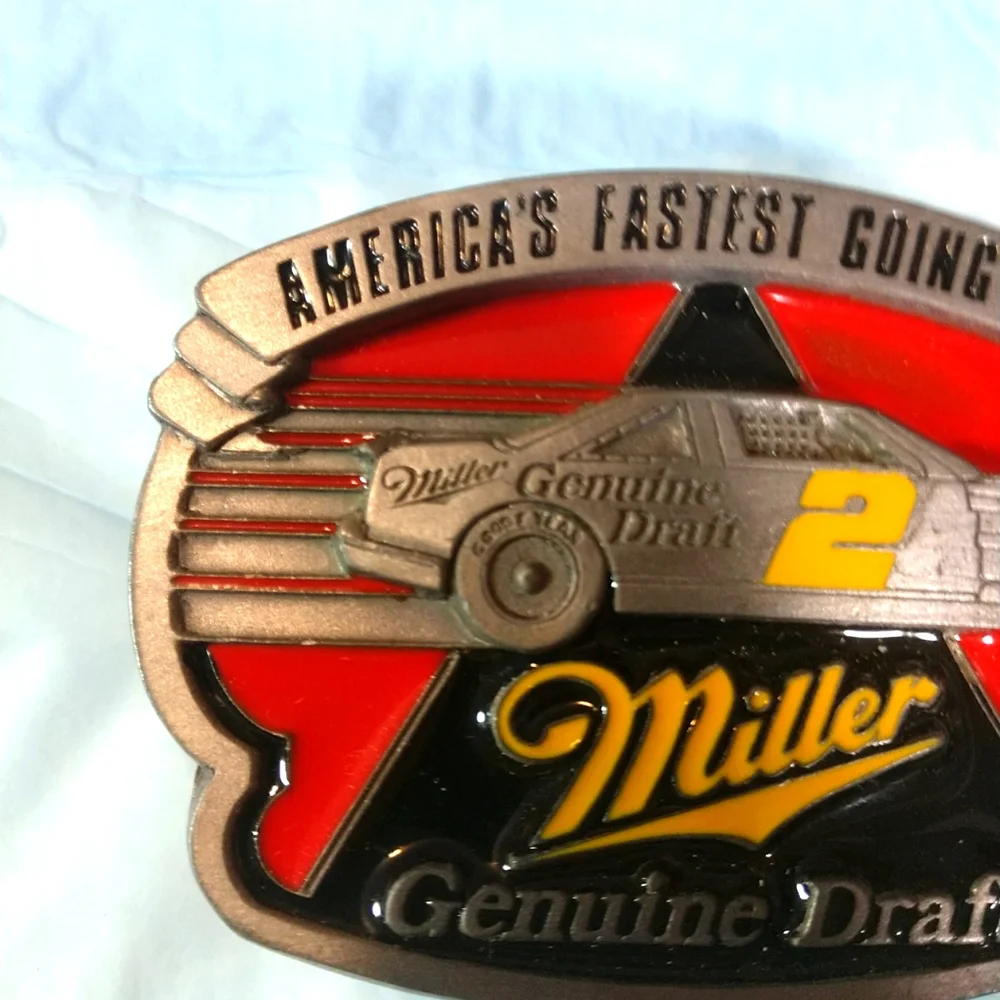 VTG. Miller Genuine Draft Brewing Co. Official Licensed Belt Buckle